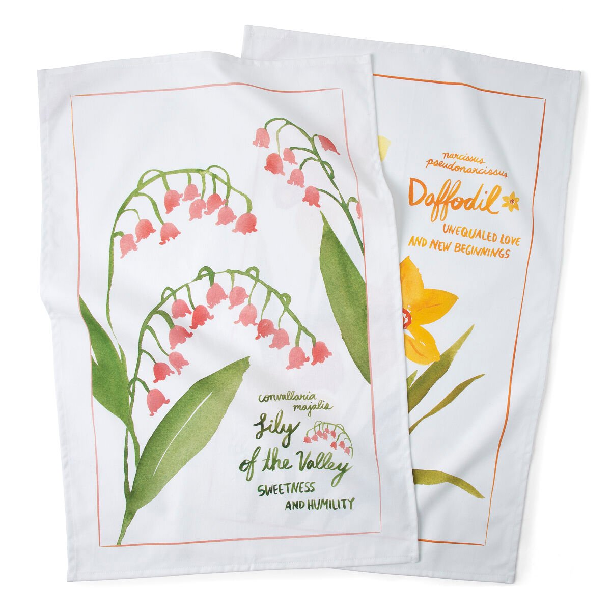 Birth Month Flower Tea Towel