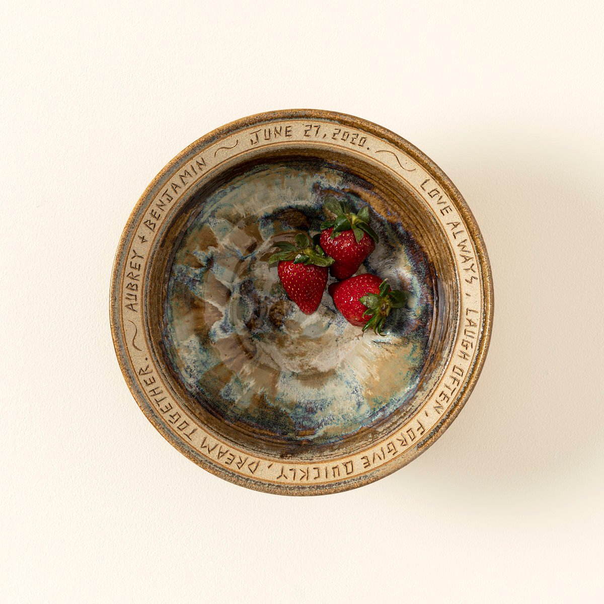 Personalized Dream Together Wedding Bowl