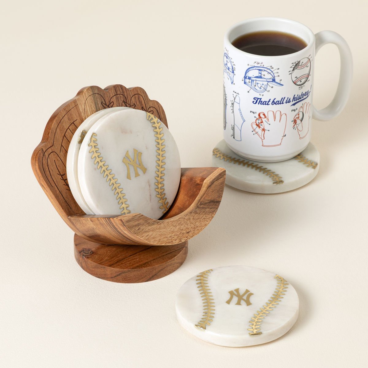 MLB Perfect Catch Coaster Set