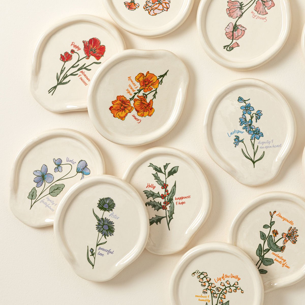 Birth Month Flower Spoon Rest