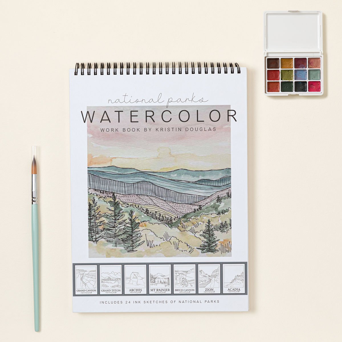 Paint The National Parks Watercolor Painting Set