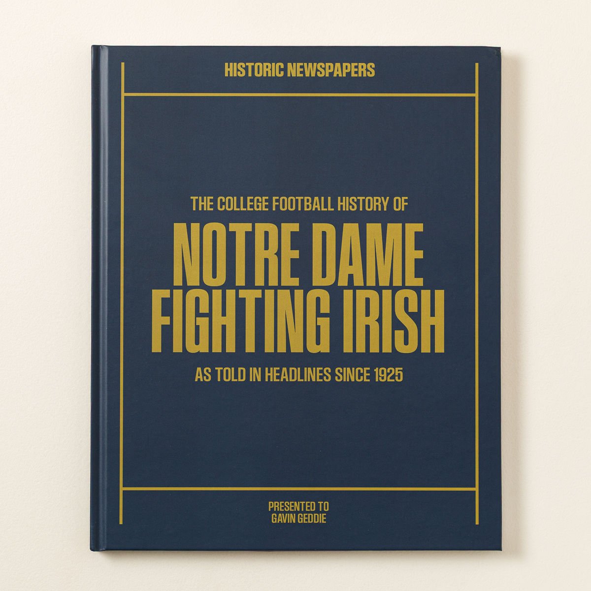 Personalized College Football History Books