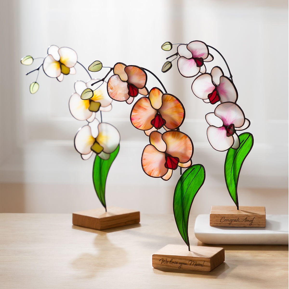 Everlasting Stained Glass Orchid
