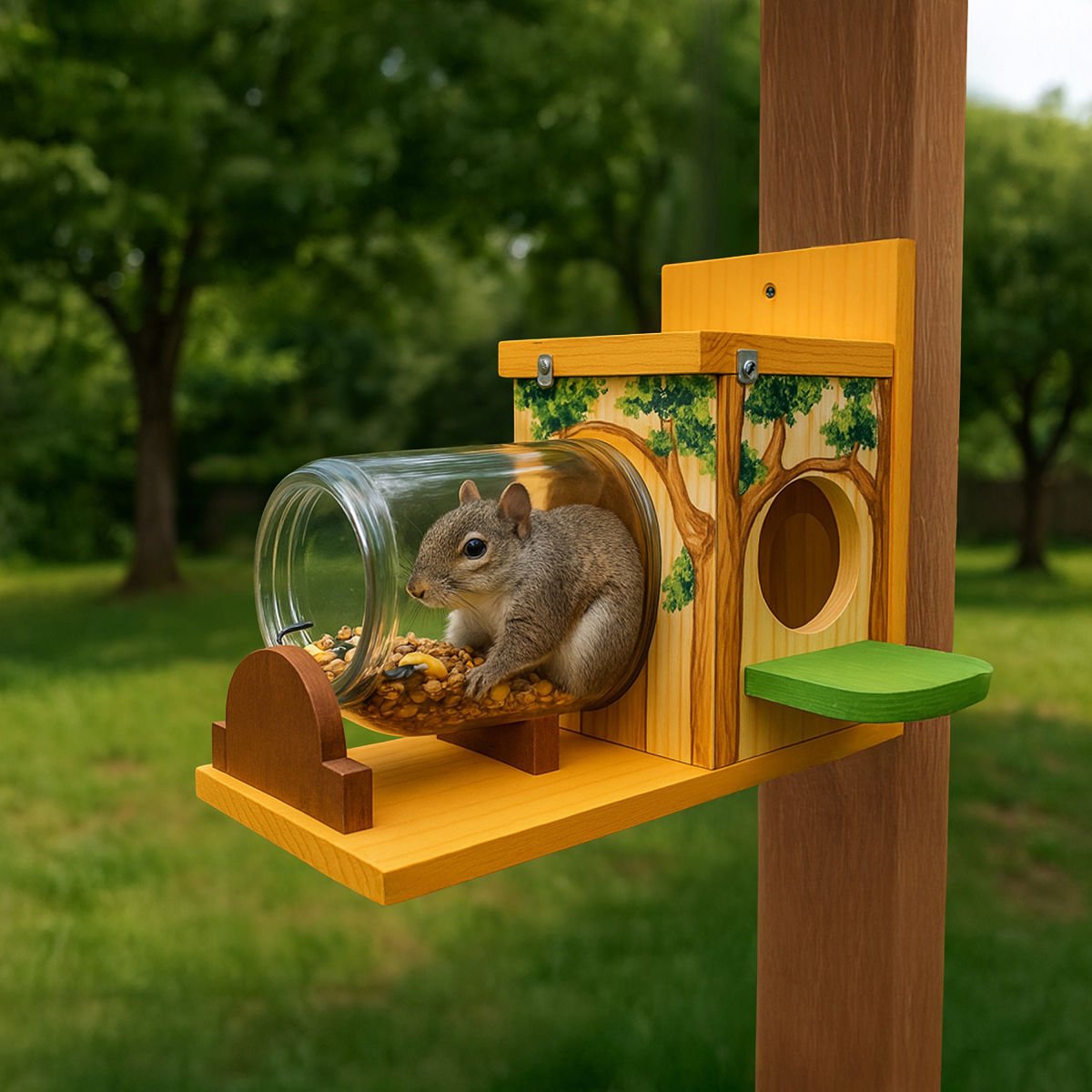 Build Your Own Squirrel Playground & Feeder